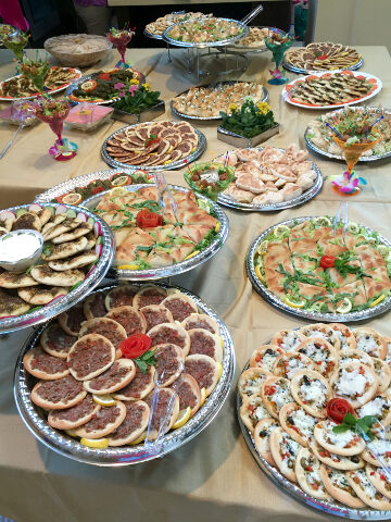 Assorted Trays Party Spread 